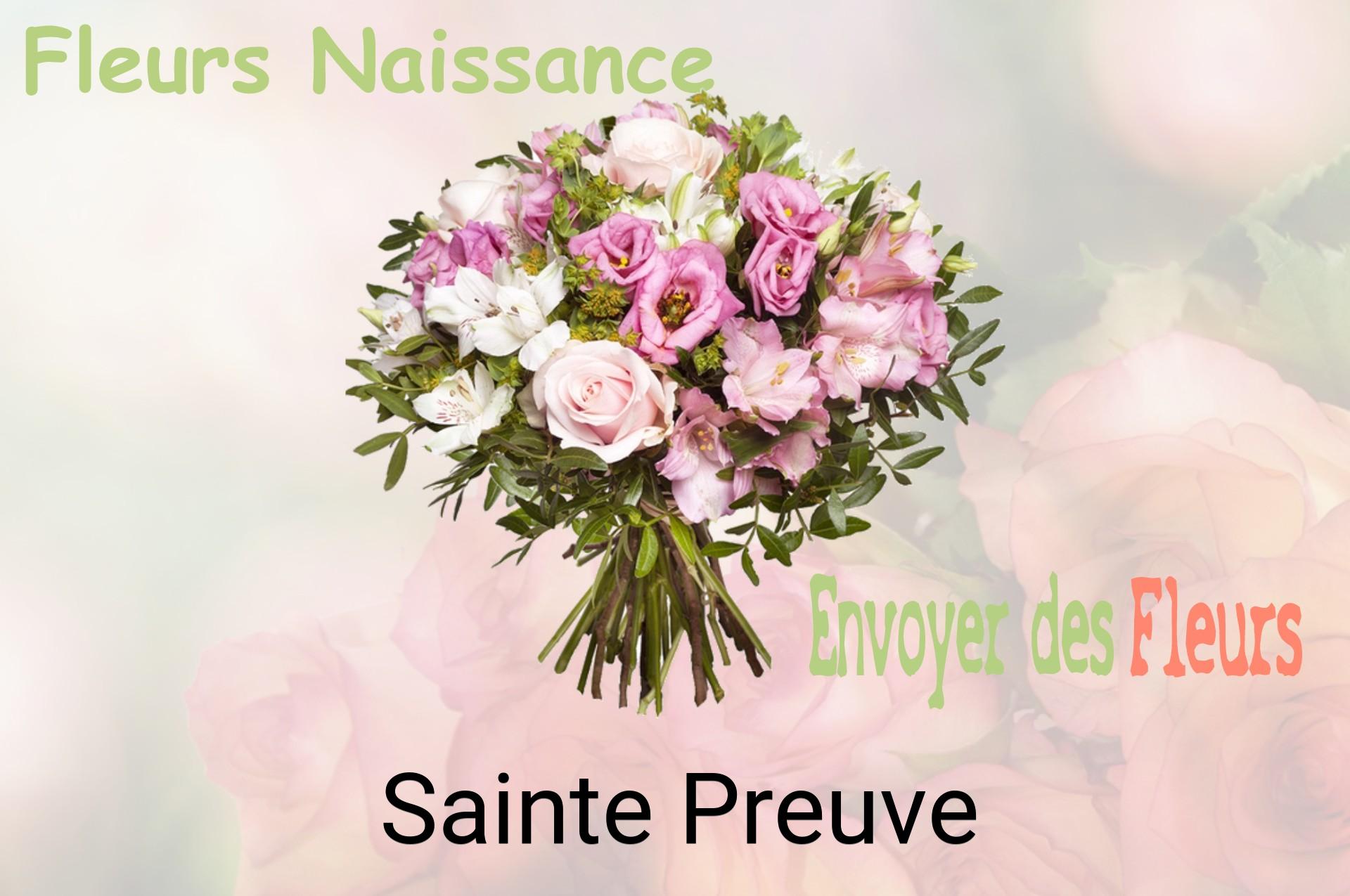 Bouquet de fleurs de naissance livré à Sainte-Preuve